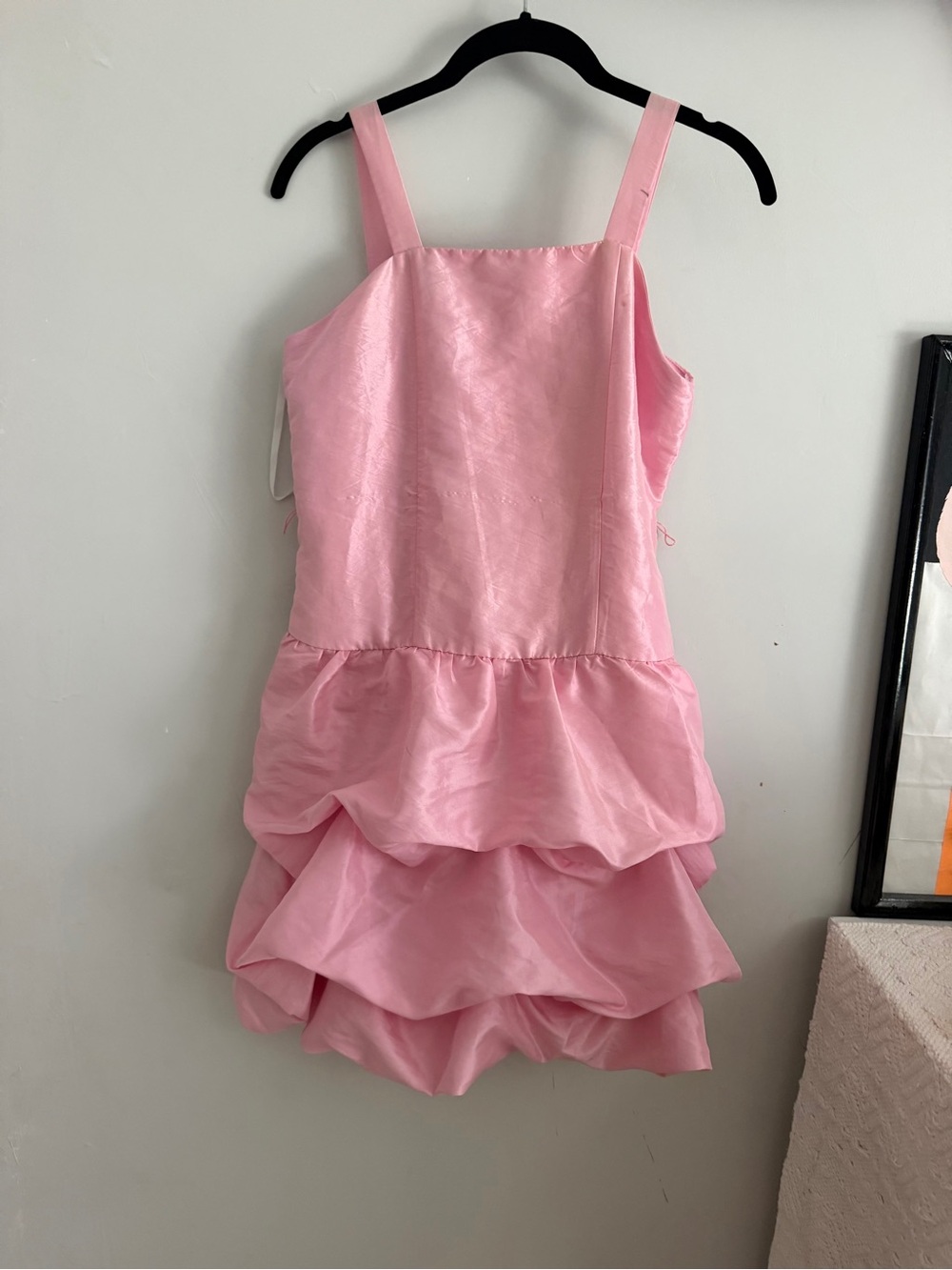 Girls Pink Tiered Party Dress